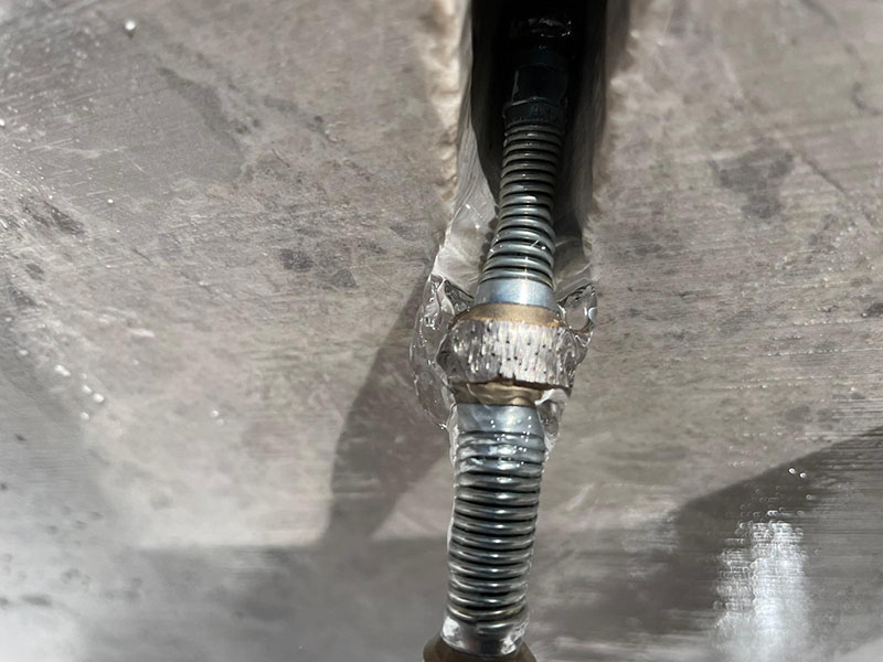 Granite Cutting with a diamond wire saw